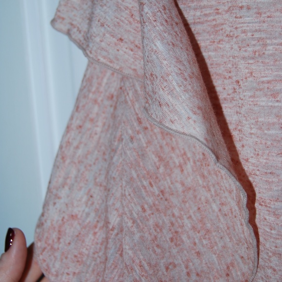Max Studio Flutter sleeve pink top - Picture 3 of 6